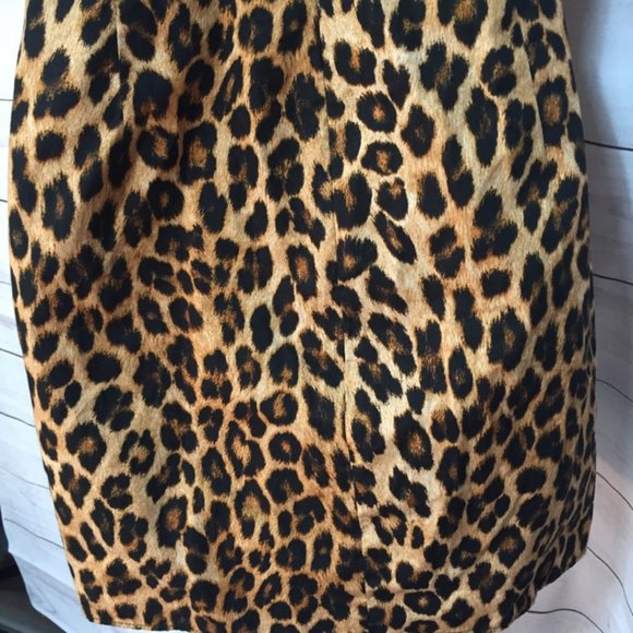 Zara Cheetah Print Spaghetti Strap Dress Zippered Back Size Small - Picture 9 of 10